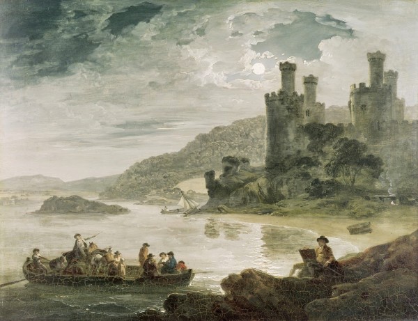 Conway Castle by Julius Caesar Ibbetson